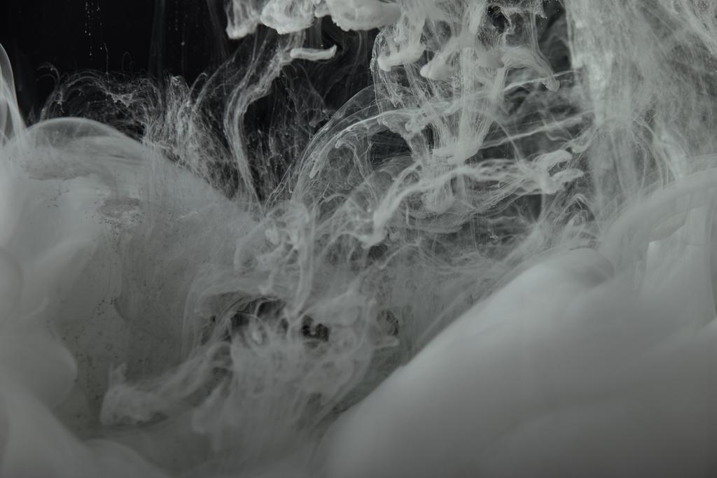 resumo redemoinhos fluidos de tinta cinzenta em água
 - Foto, Imagem