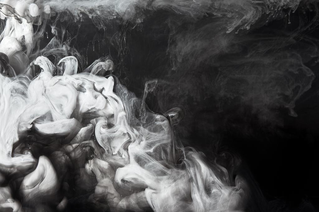 закрыть обзор абстрактных вихрей черно-белой краски
  - Фото, изображение
