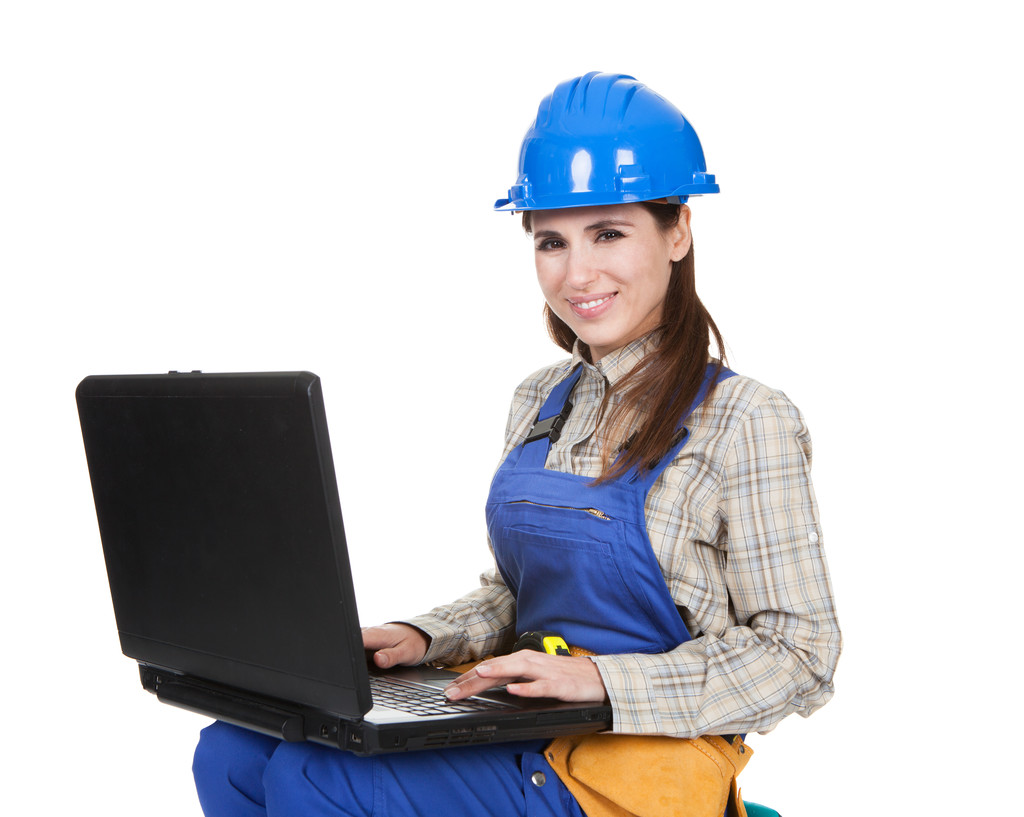 zaměstnankyně pracující na laptop - Fotografie, Obrázek