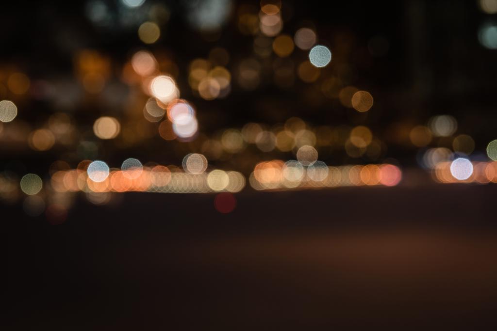 νύχτα φόντο με θολή bokeh φώτα - Φωτογραφία, εικόνα