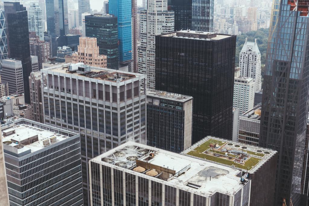 Αεροφωτογραφία της αρχιτεκτονικής στην πόλη της Νέας Υόρκης, ΗΠΑ - Φωτογραφία, εικόνα