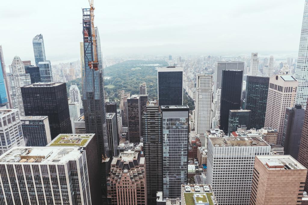 Αεροφωτογραφία της αρχιτεκτονικής στην πόλη της Νέας Υόρκης, ΗΠΑ - Φωτογραφία, εικόνα