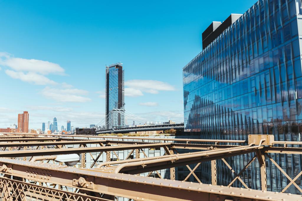 scène urbaine de manhattan de brooklyn pont à New York, Etats-Unis
 - Photo, image
