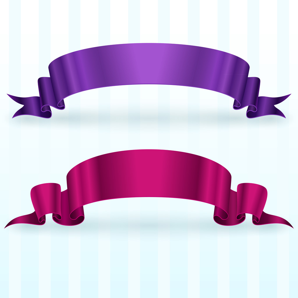 Banners with ribbon,  vector illustration  - Vector, Image