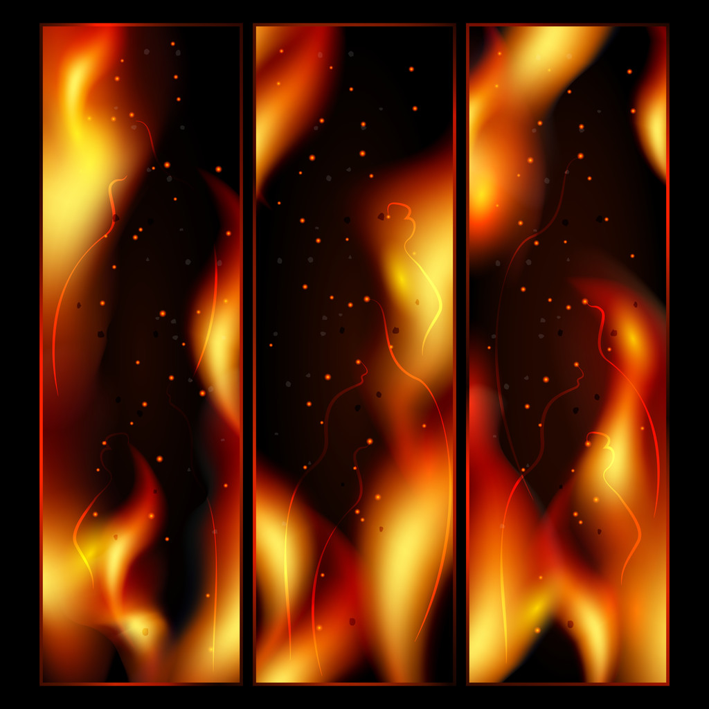 抽象的な火災背景ベクトル イラスト  - ベクター画像