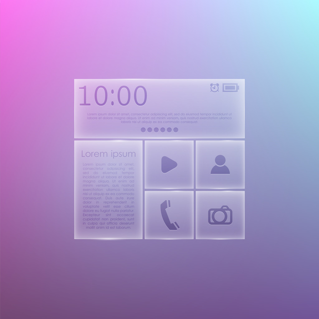 icone del menu del telefono cellulare
 - Vettoriali, immagini