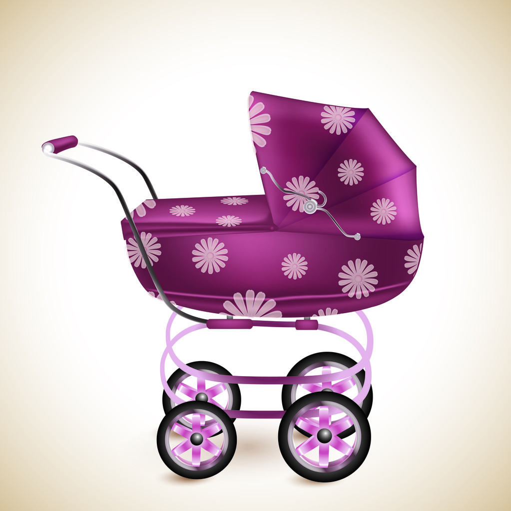 Baby buggy, vector design - Vector, afbeelding