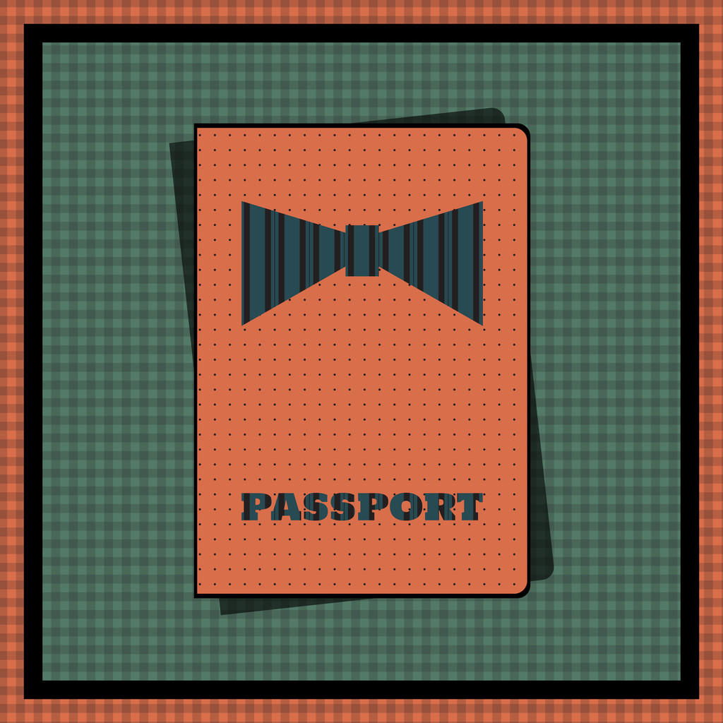 Cubierta de pasaporte. Ilustración vectorial
 - Vector, imagen