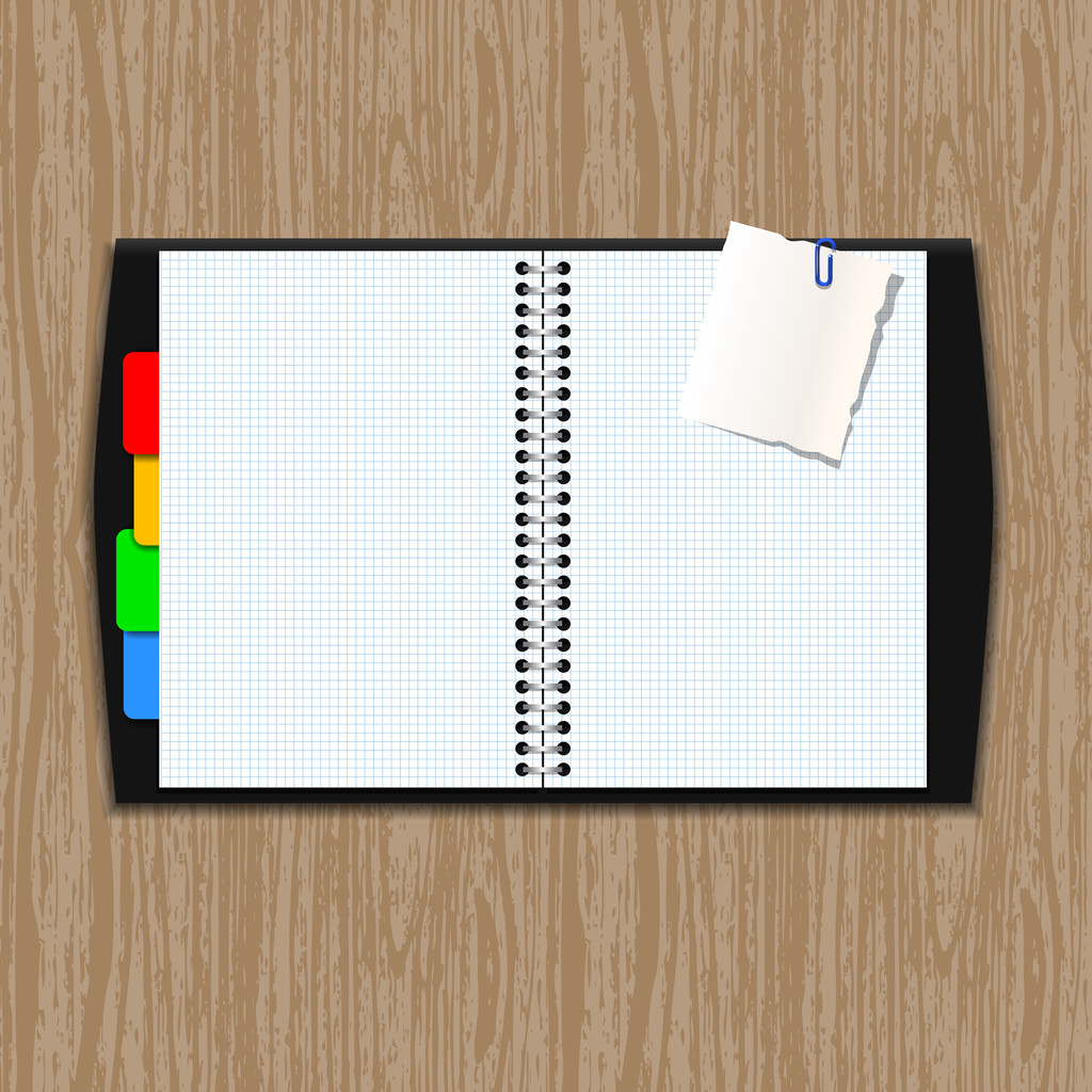 Vector Notepad paper, vector illustration  - Vector, Image