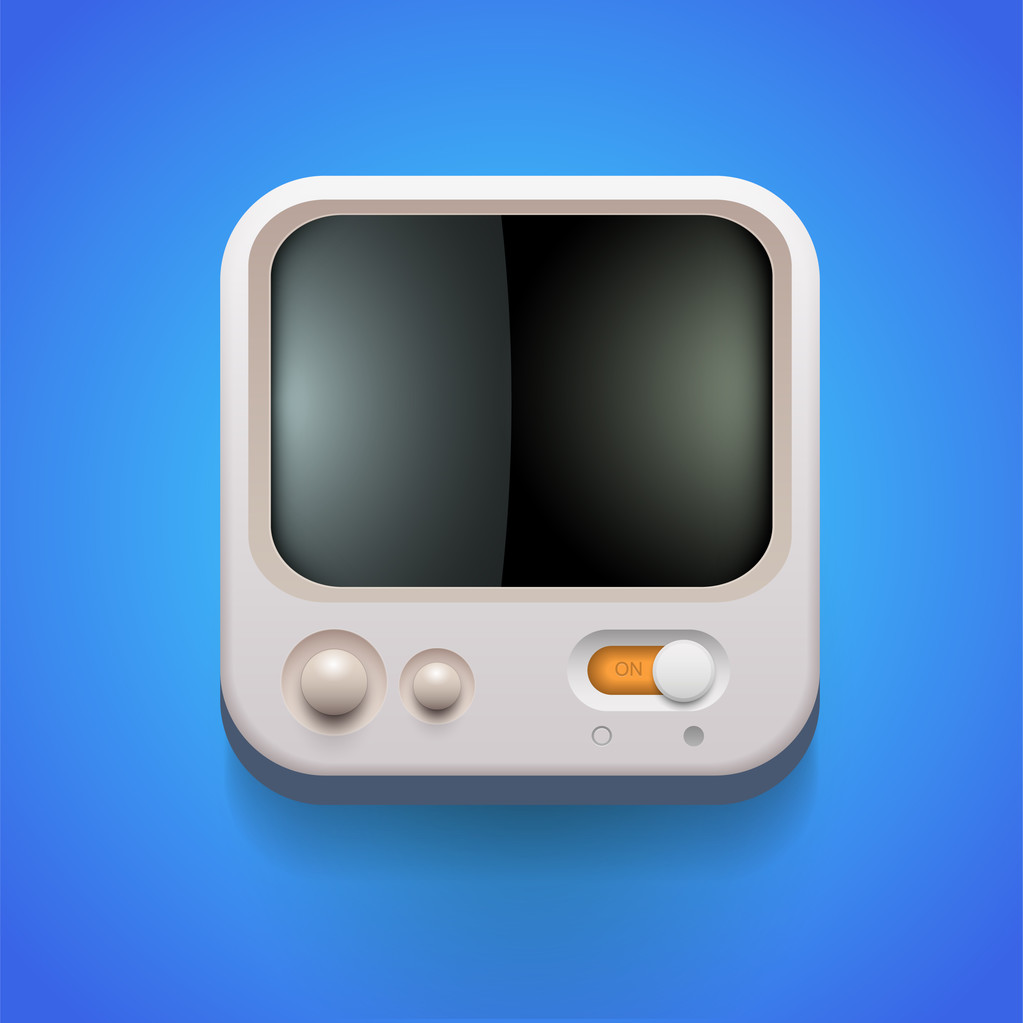 reproductor multimedia icono vector - Vector, Imagen