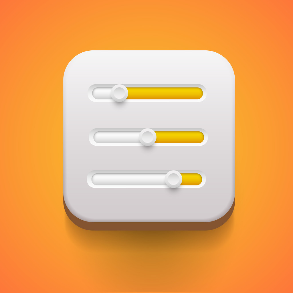 Interface utilisateur curseurs d'alimentation
 - Vecteur, image