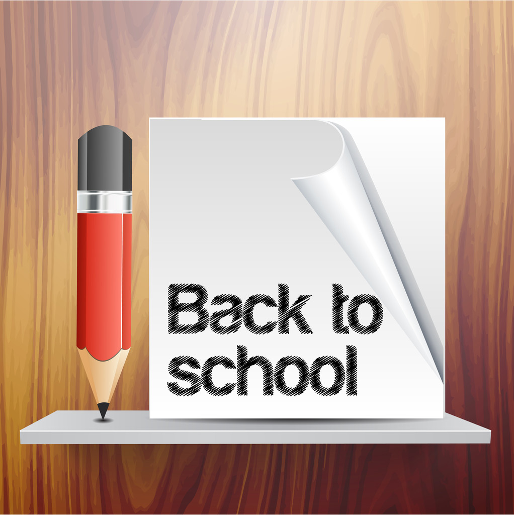 Back to school vector template - Vector, Image