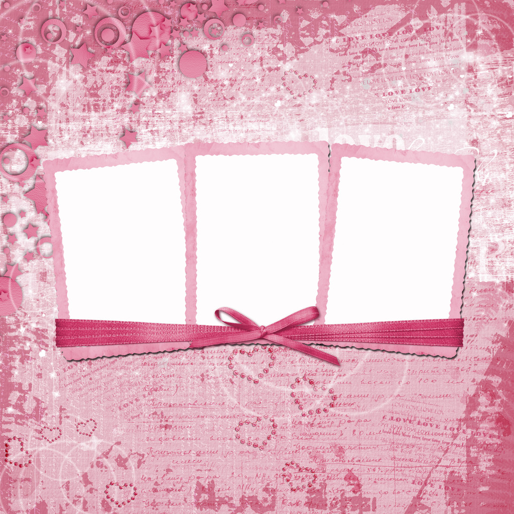 Valentijnskaart met hartjes - Foto, afbeelding