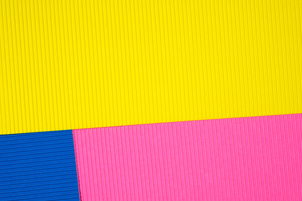 Multi coloured corrugated paper texture, use for background. vivid colour with copy space for add text or object. - Photo, Image