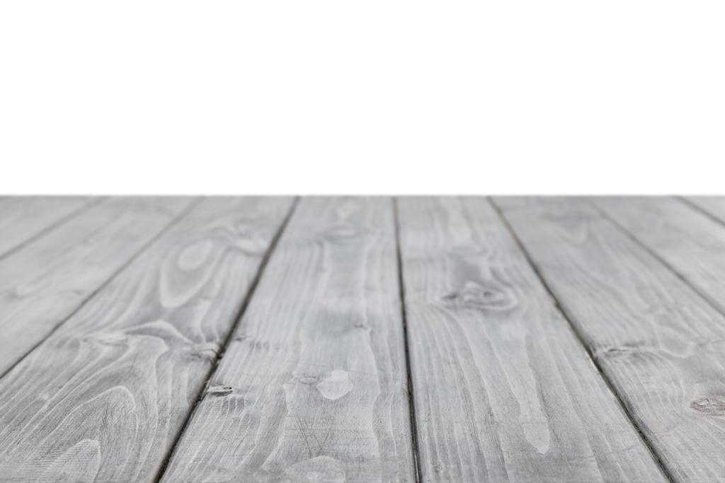 grey striped wooden surface on white - Photo, Image