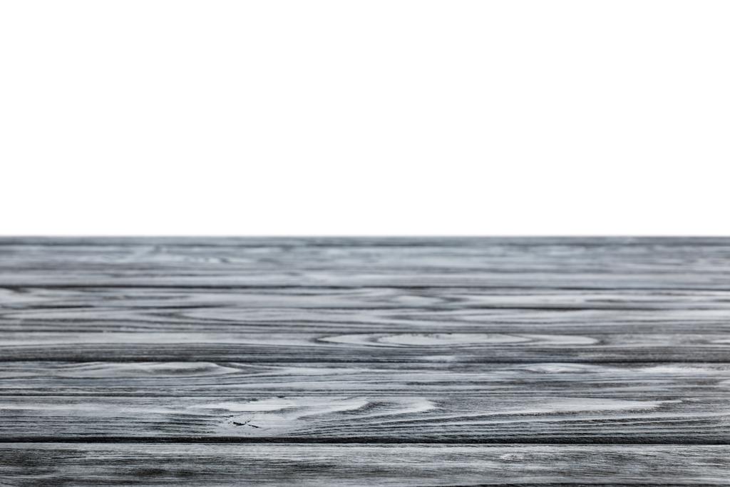 ciemne szare paski drewniane teksturowanej tło na białym - Zdjęcie, obraz