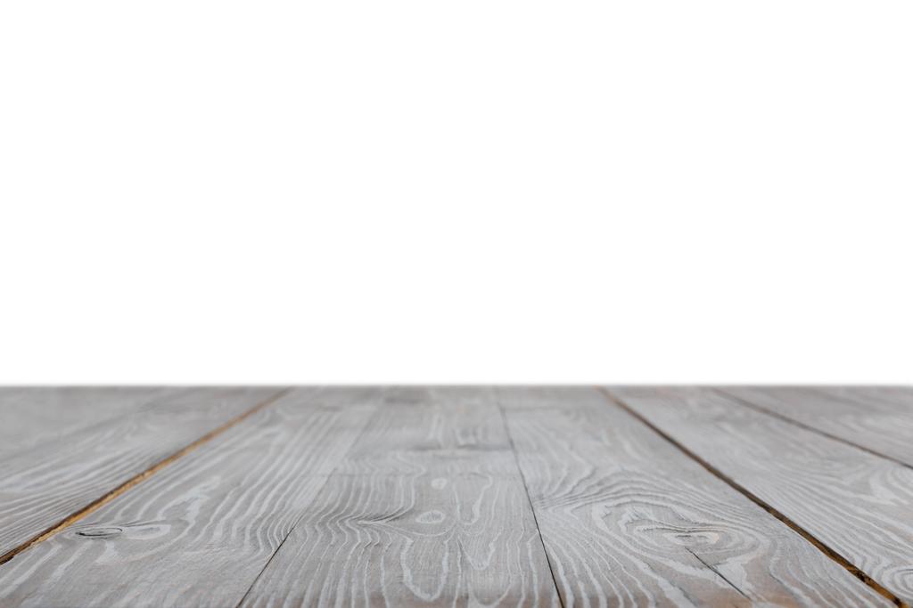 superfície de madeira rústica listrada cinzenta no branco
 - Foto, Imagem