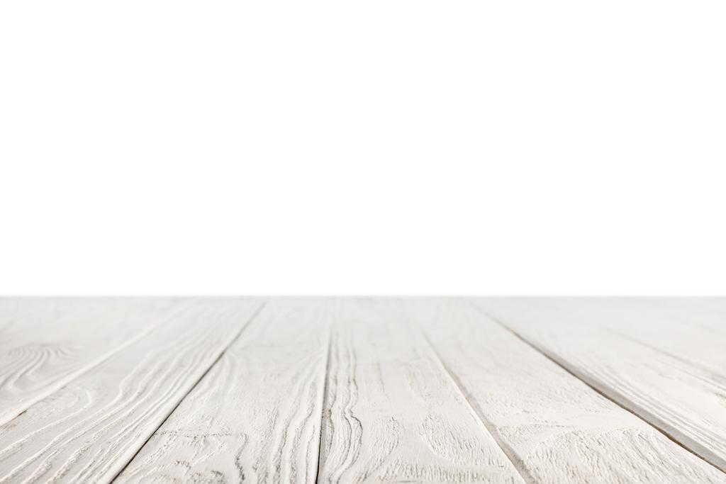 licht grijs gestreepte houten achtergrond op wit - Foto, afbeelding
