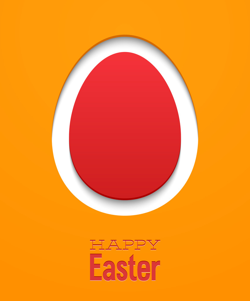 Easter card with egg. - Vector, Image