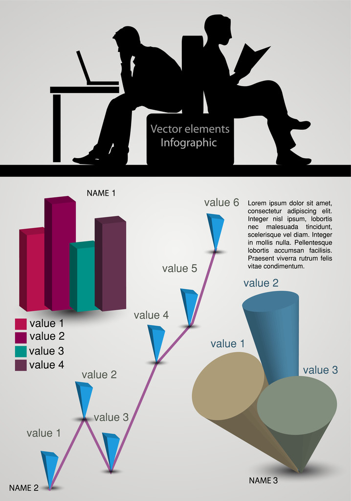 Vector infographic elements. vector illustration  - Vector, Image