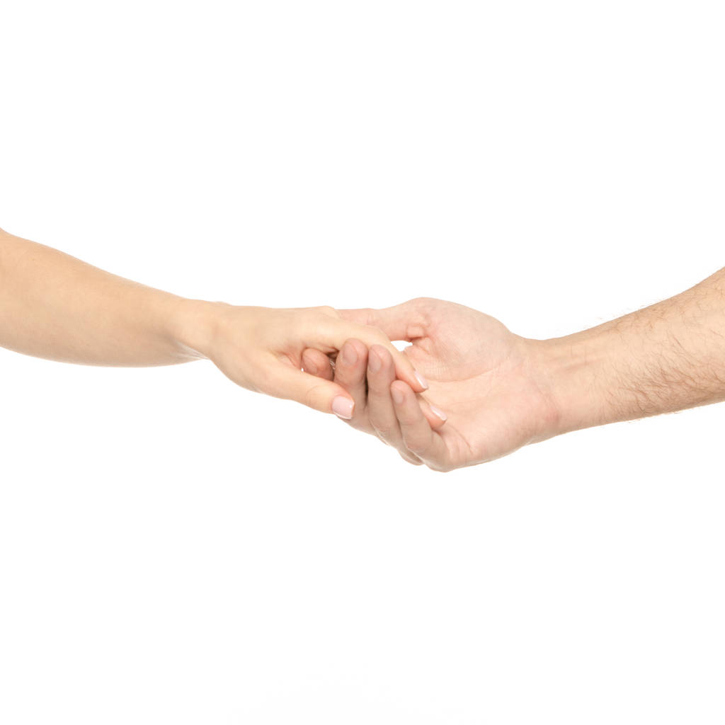 Un par de manos unidas manos femeninas masculinas
 - Foto, Imagen