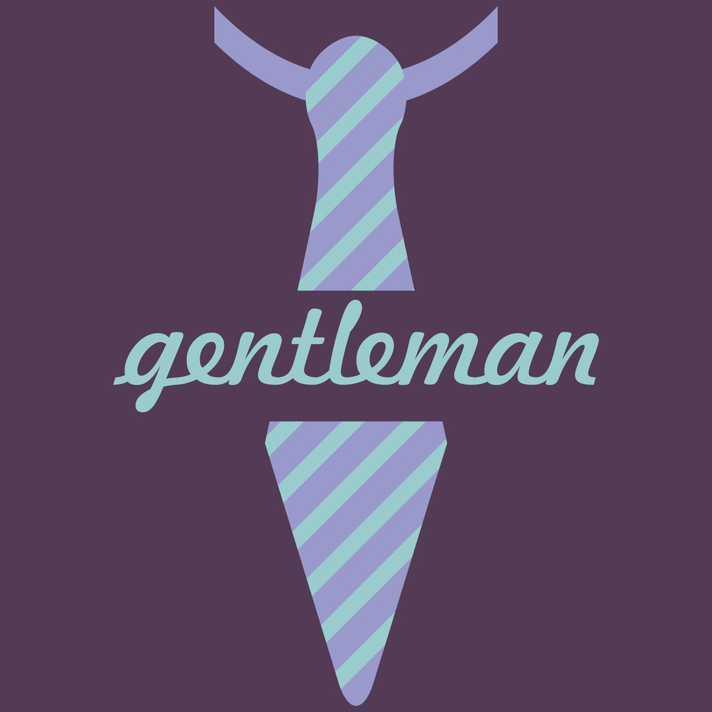 Herrenkarte mit gestreifter Krawatte Männermode - Vektor, Bild