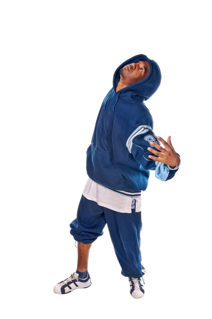 Cool hip-hop fiatalember fehér háttér - Fotó, kép