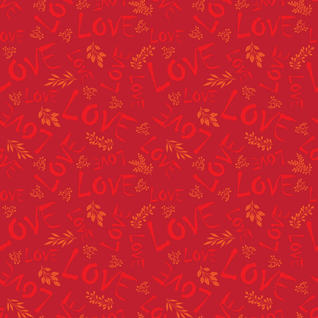 Pattern Love color holiday red joy - Vector, Image