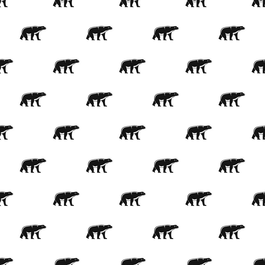 Male polar bear pattern seamless vector - Vector, Image