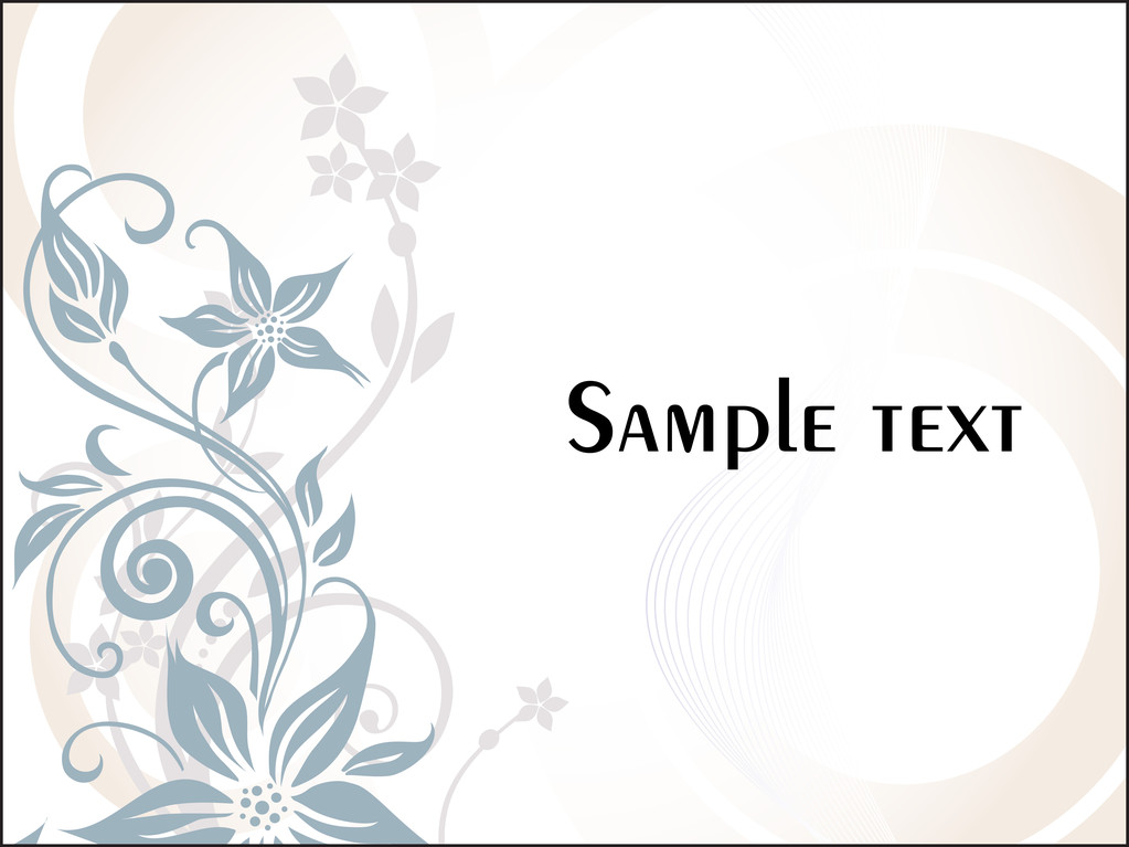 Background with floral elements - Vector, Image