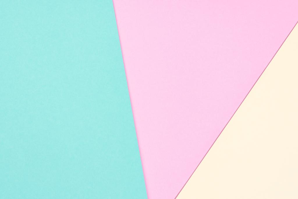 μινιμαλιστική μοντέρνα κίτρινο, μπλε και ροζ αφηρημένα φόντο με αντίγραφο χώρου - Φωτογραφία, εικόνα