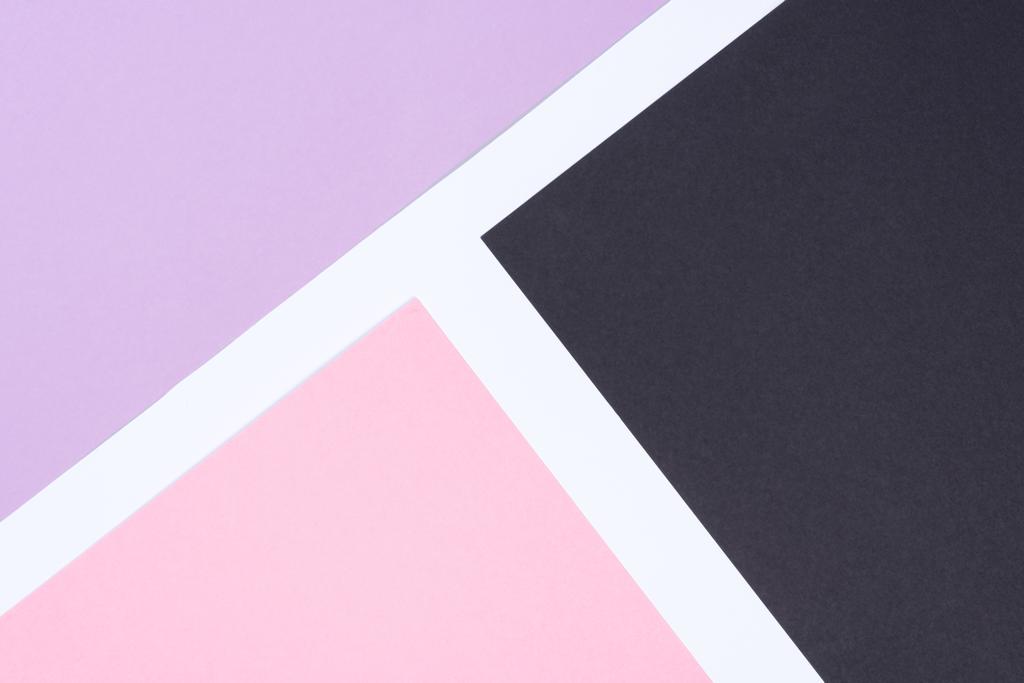 мінімалістичний сучасний білий, рожевий, фіолетовий і чорний абстрактний фон з копіювальним простором
 - Фото, зображення