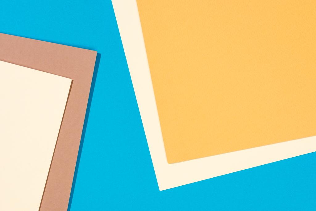 yksinkertainen moderni, sininen, keltainen ja beige abstrakti tausta kopioi tilaa
 - Valokuva, kuva