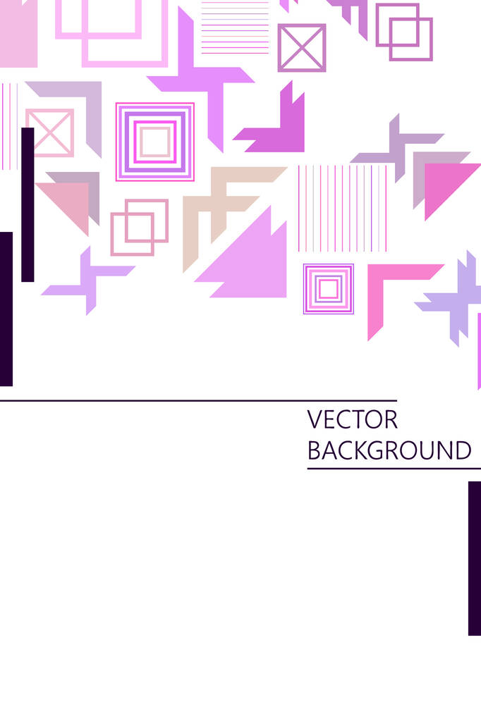 Vektori moderni abstrakti geometrinen tausta, esite kansi suunnittelu - Vektori, kuva