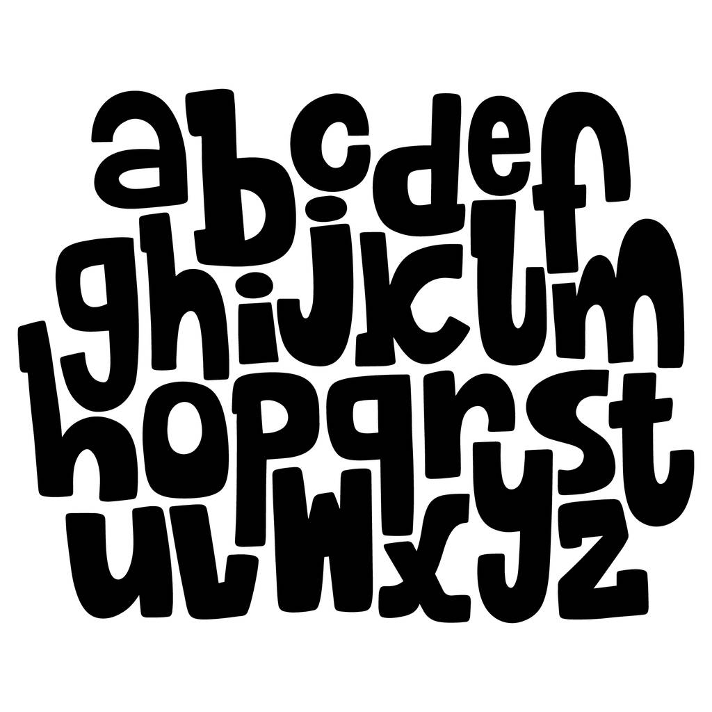 Ручной рисованный векторный алфавит
 - Вектор,изображение