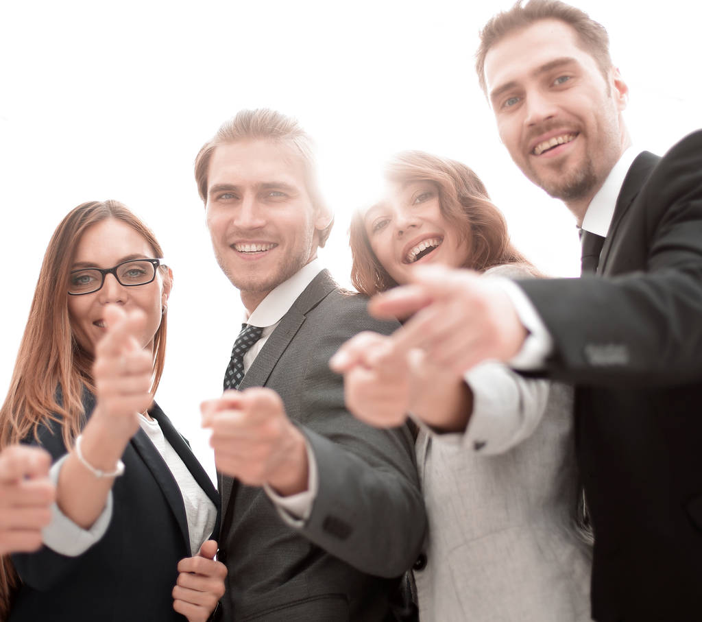 A group of people in business clothes and pointing at you - Photo, Image