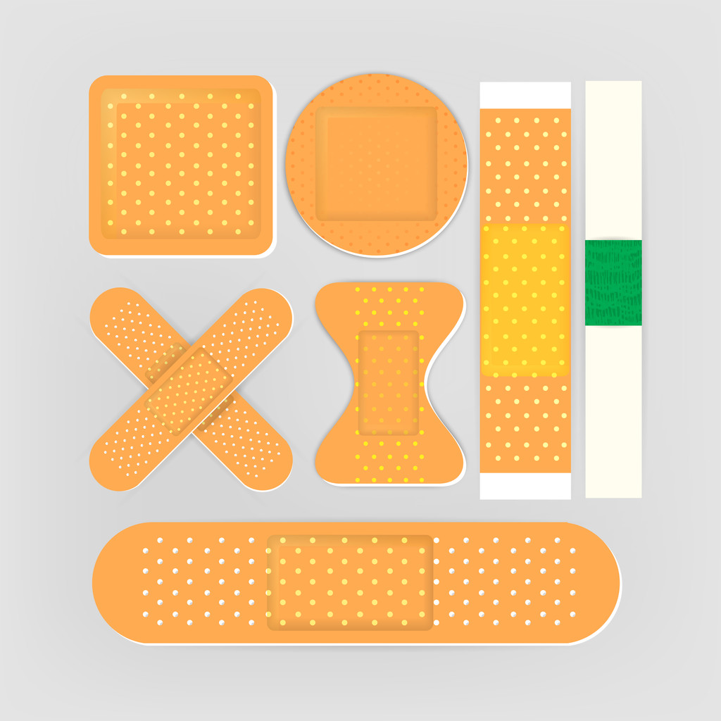 Ilustração do vetor de bandagens adesivas
   - Vetor, Imagem
