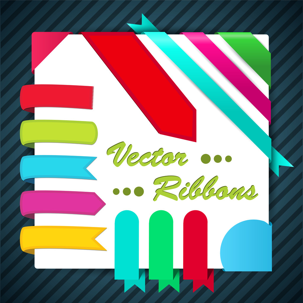 Ribbons Set. Vector Illustration - Vector, Image