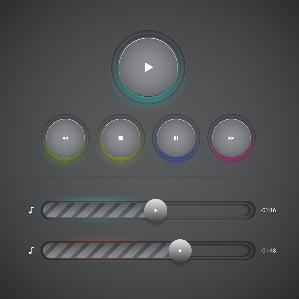 Vector web audio players - Vector, Image