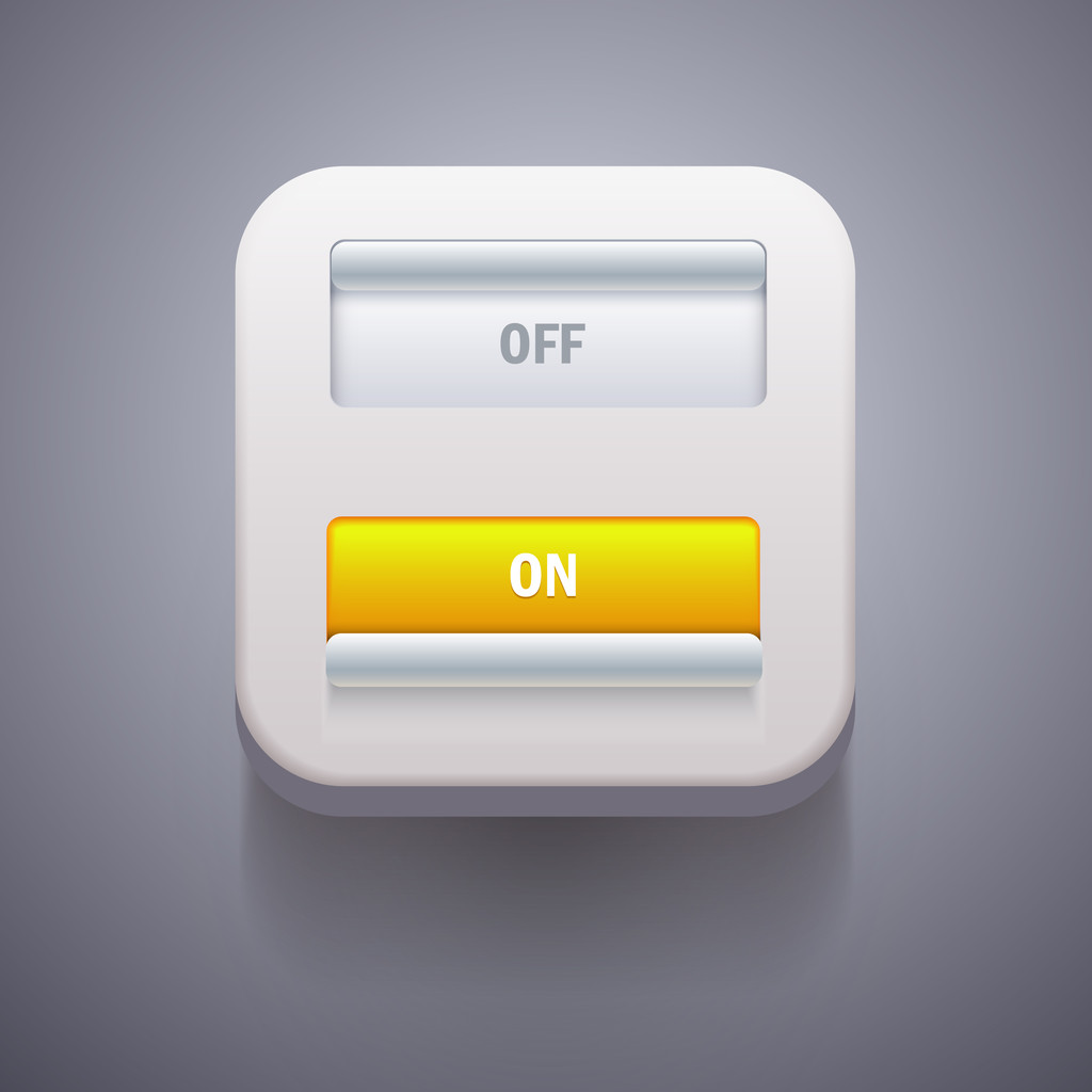 Toggle Switch On and Off position. Vector Illustration - Vector, Image