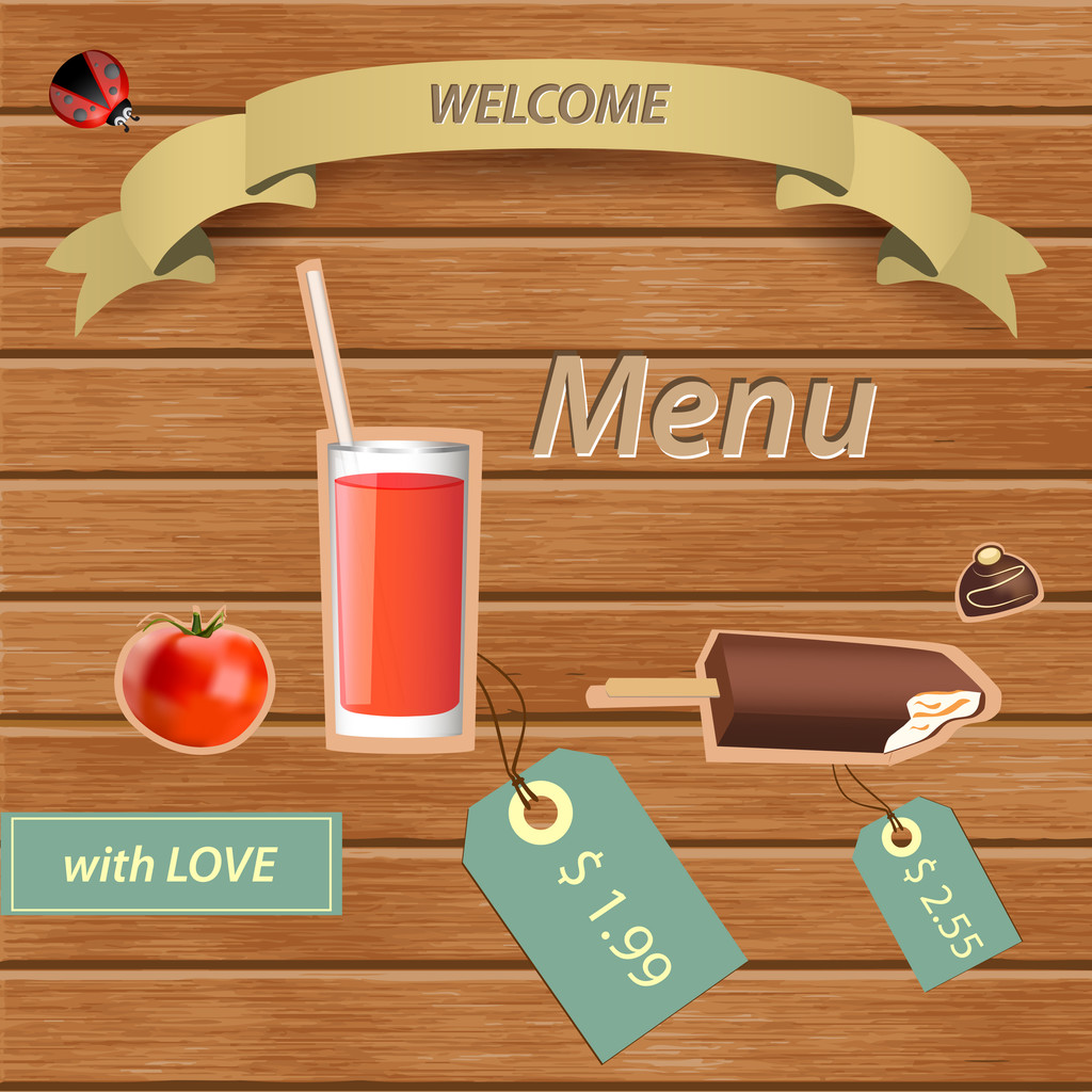 Carta di progettazione menu ristorante
 - Vettoriali, immagini