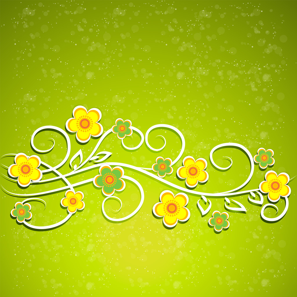 Векторний квітковий дизайн фону
 - Вектор, зображення