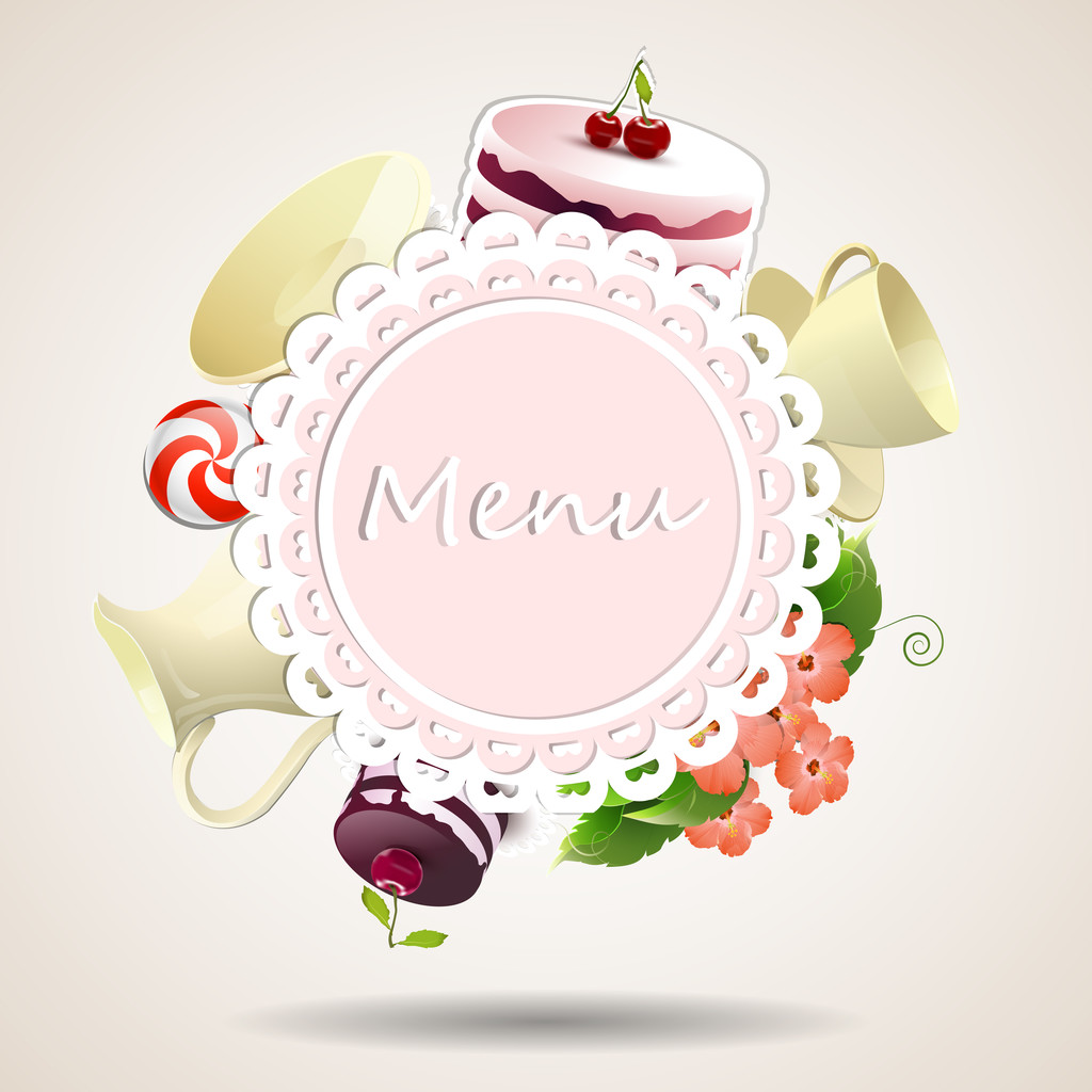Carta de diseño del menú del restaurante
 - Vector, imagen