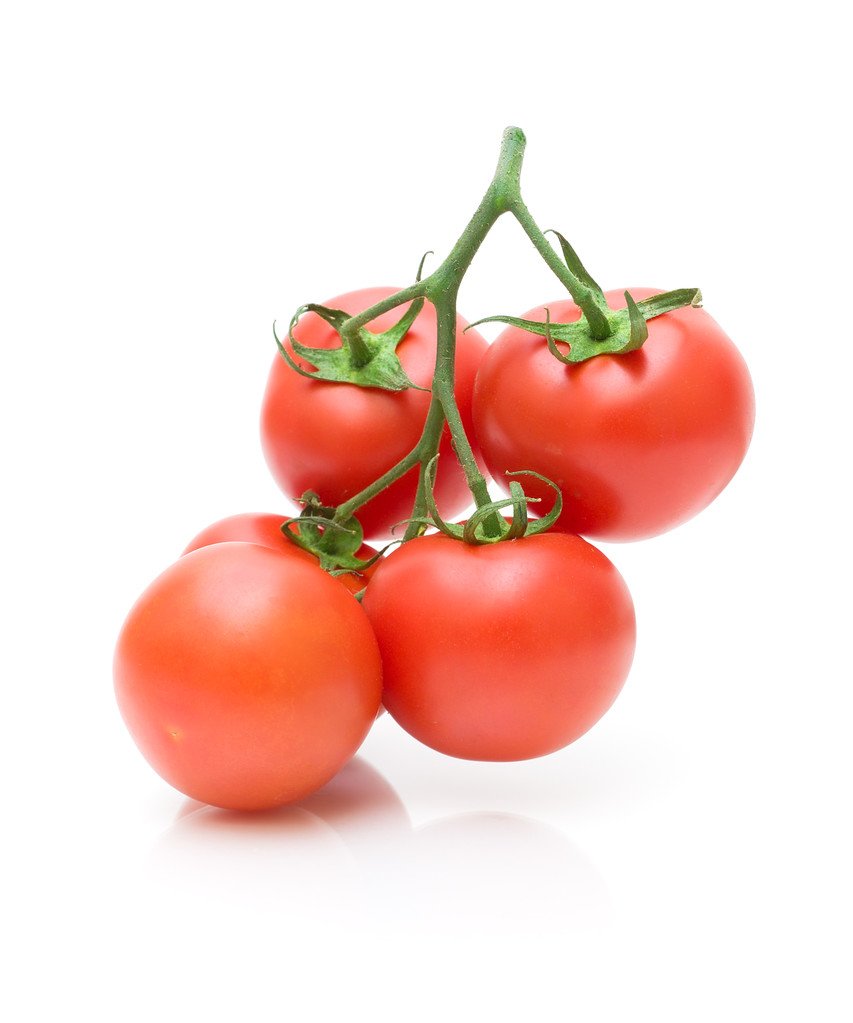dojrzałe pomidory na białym tle - Zdjęcie, obraz