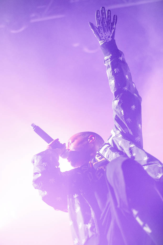 MOSCÚ - 20 DE FEBRERO: Dope D.O.D actuando en Ray Just Arena nightclub en Moscú, Rusia el 20 de febrero de 2015
 - Foto, imagen