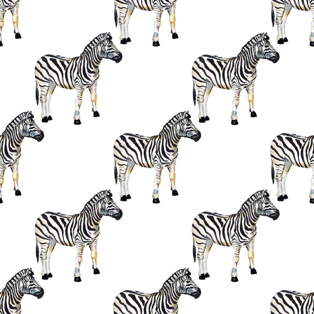 nahtloses Muster mit Zebra - Foto, Bild