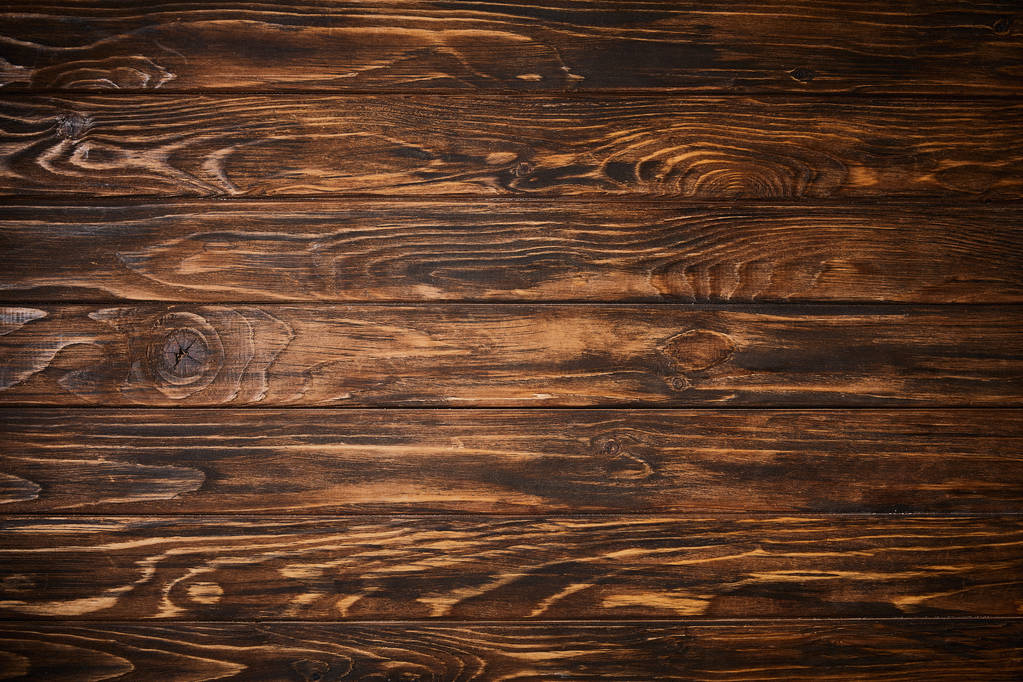 pohled shora texturou hnědý dřevěný stůl - Fotografie, Obrázek