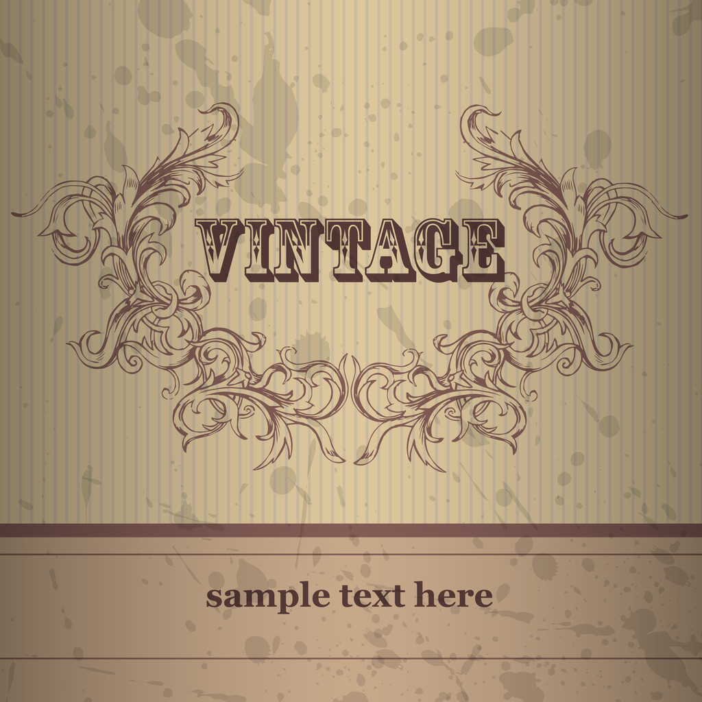 Vector vintage achtergrond. vectorillustratie  - Vector, afbeelding