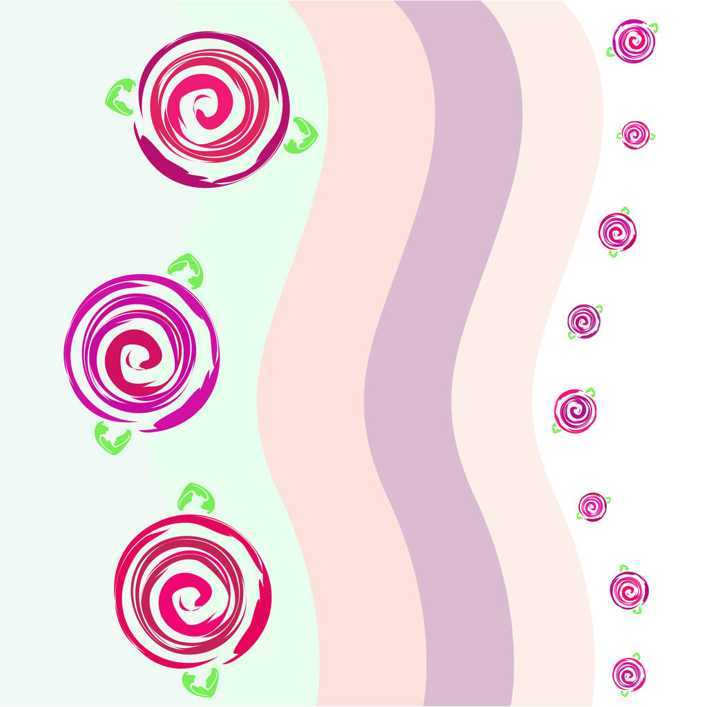 San Valentín, rosa, flor, tarjeta de felicitación, vector de fondo
 - Vector, Imagen