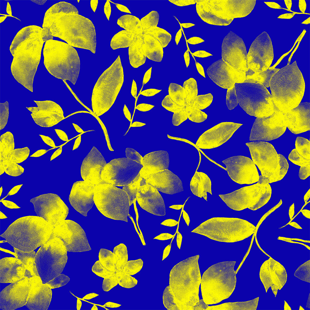  Απρόσκοπτη μοτίβο με κίτρινα λουλούδια - Φωτογραφία, εικόνα